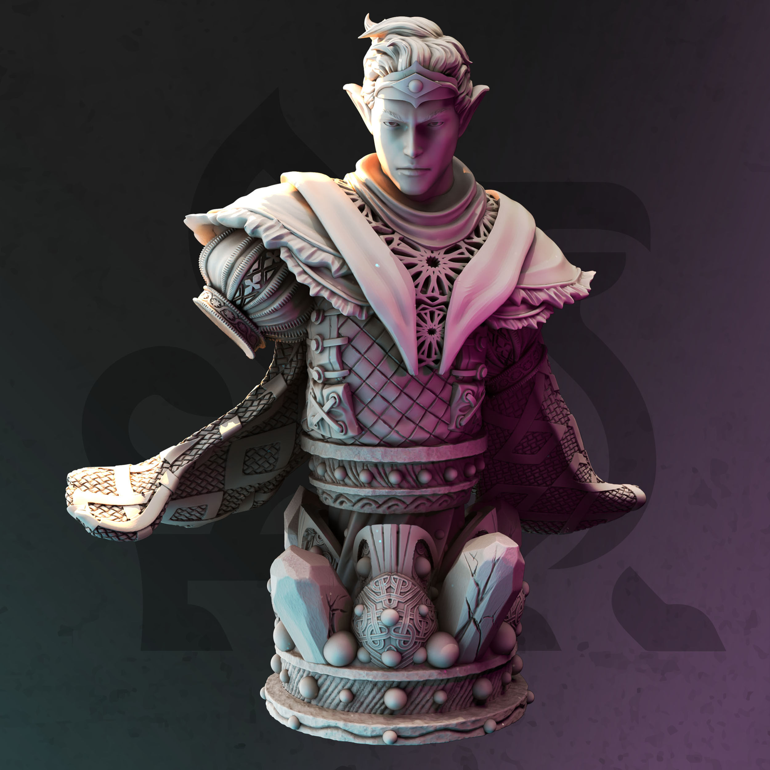 BUST Drow of the Deep - Yunas Agent of Illusion