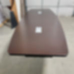 10 foot walnut conference table front view