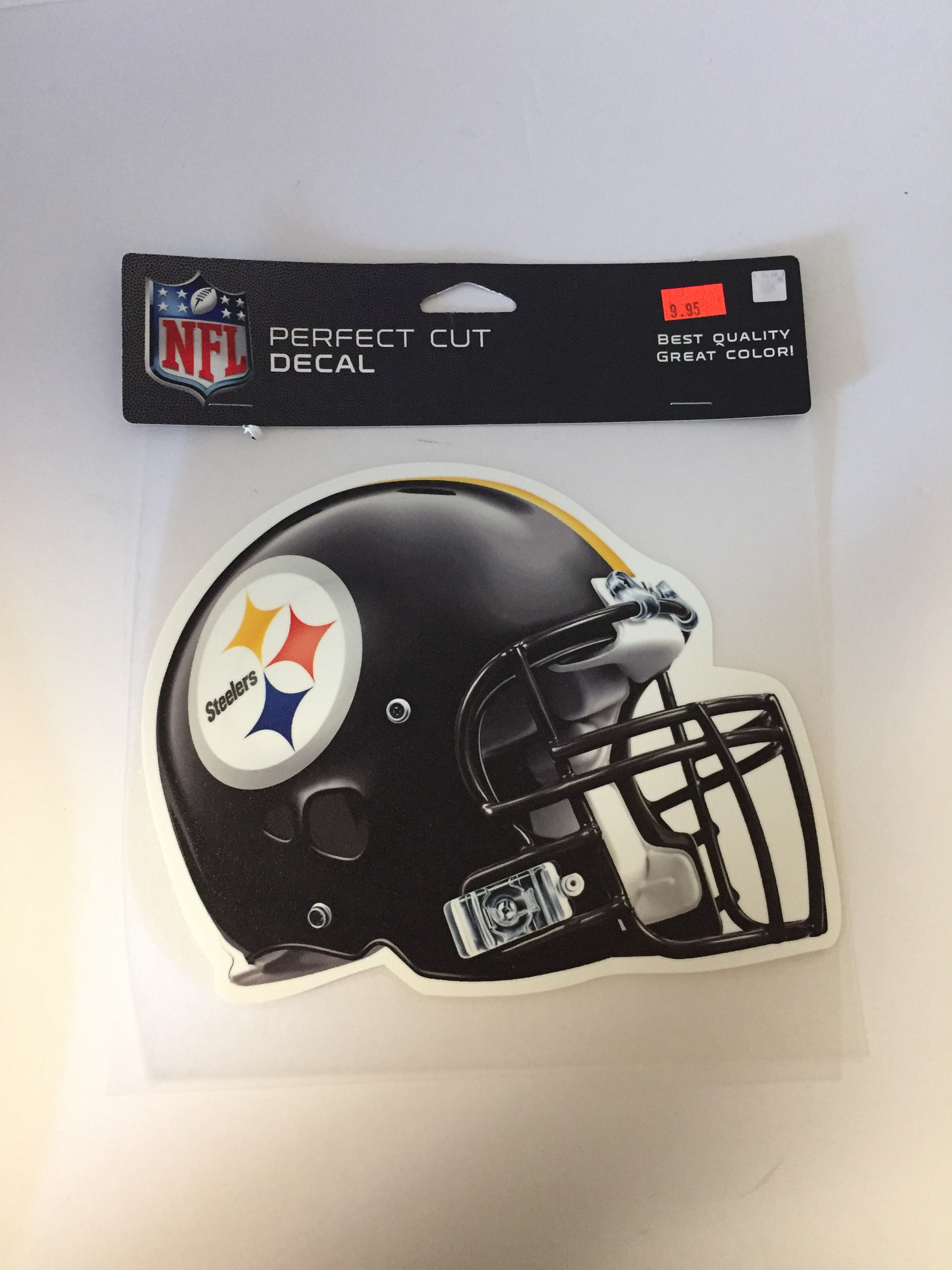 Pittsburgh Steelers Helmet 7"x8" Perfect Cut Decal
