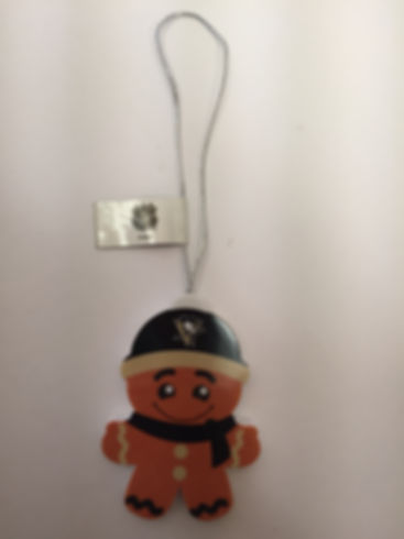 Pittsburgh Penguins Gingerbread Man Ornament