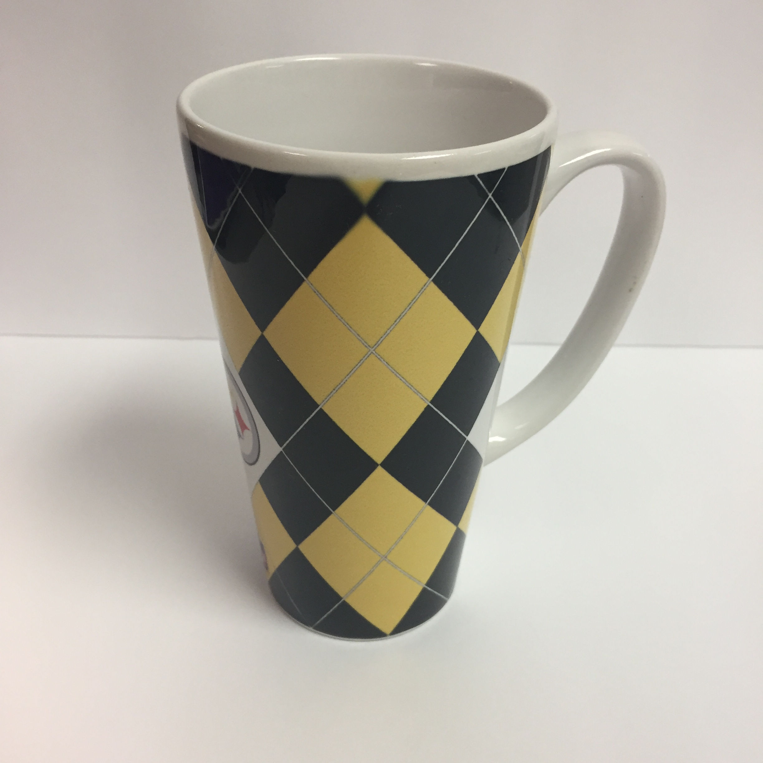 Pittsburgh Steelers Diamond Design Latte Mug