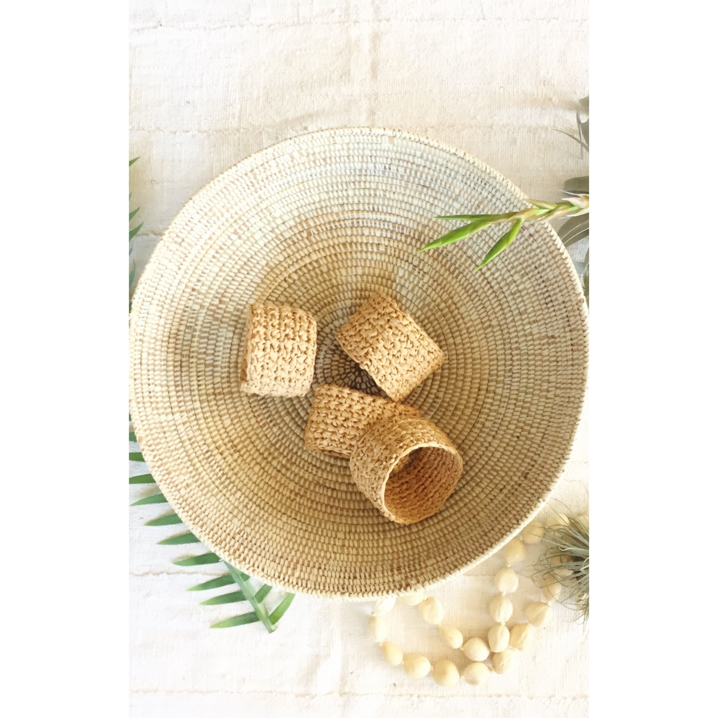 African Seagrass Grain Basket