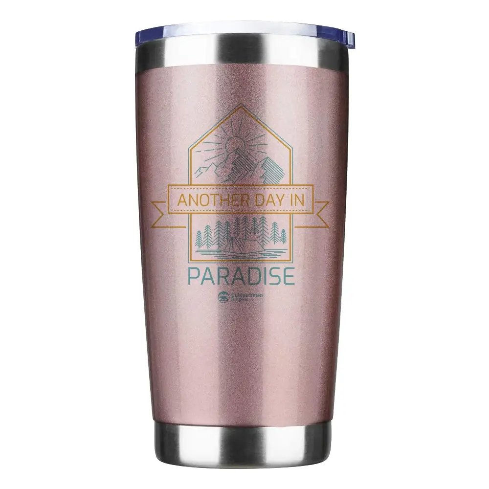 Camping Kaleidoscope 20oz Insulated Vacuum Sealed Tumbler