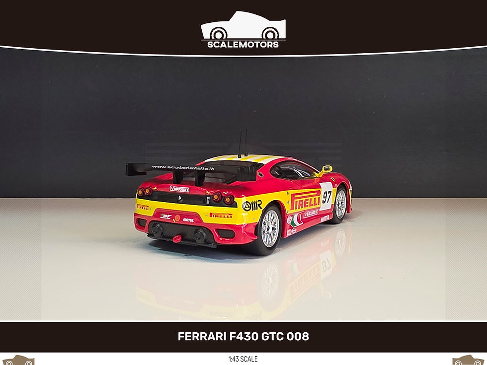 Miniatura: 1:43 Ferrari F430 GTC #97 24h Le Mans F. Babini, M. Malucelli, P. Ruberti 2008