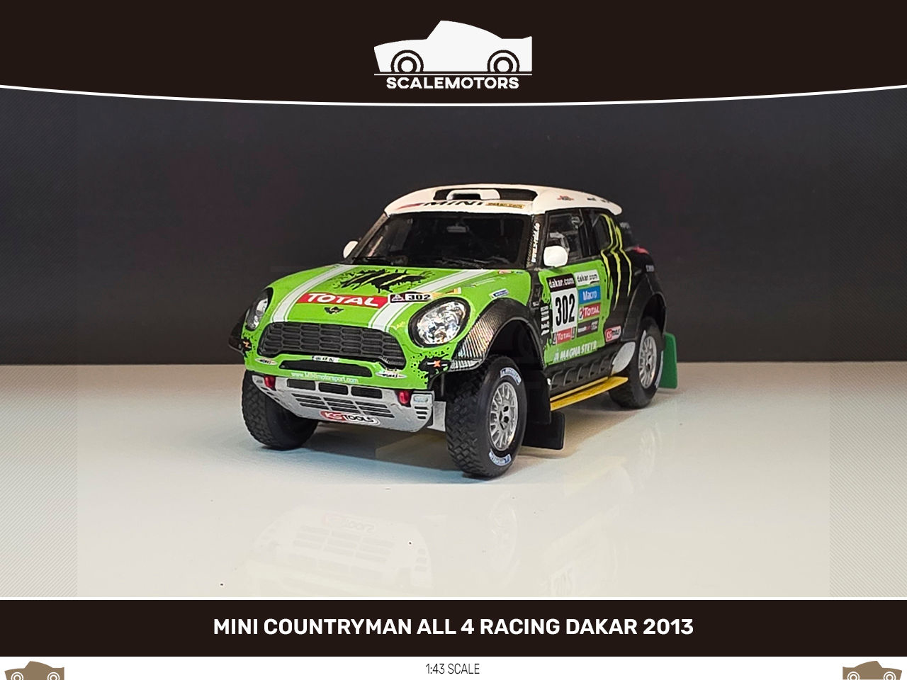 1:43 Mini Countryman All 4 Racing Dakar 2013