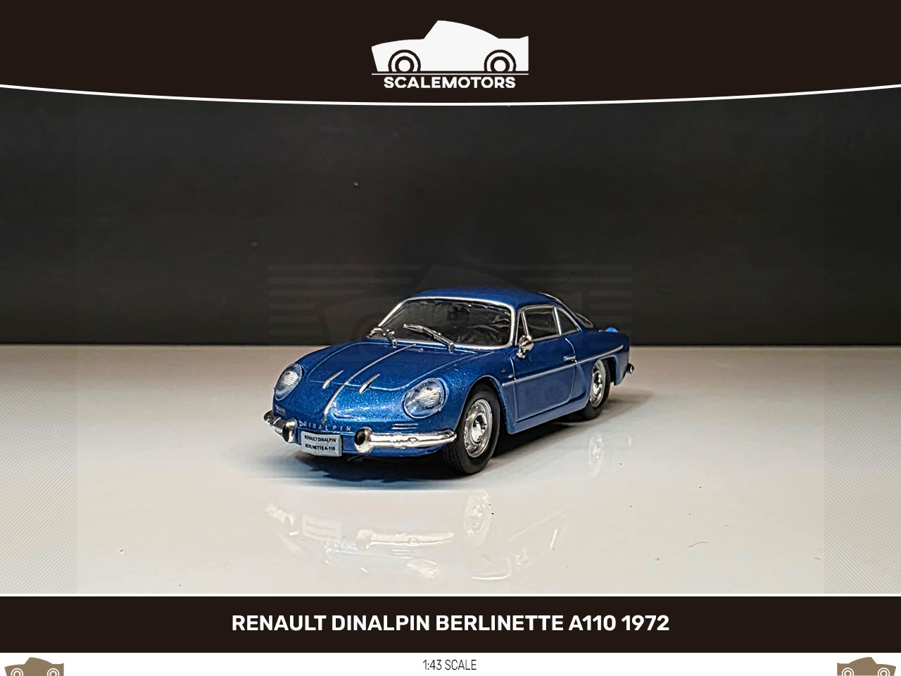 1:43 Renault Dinalpin Berlinette A110 1972