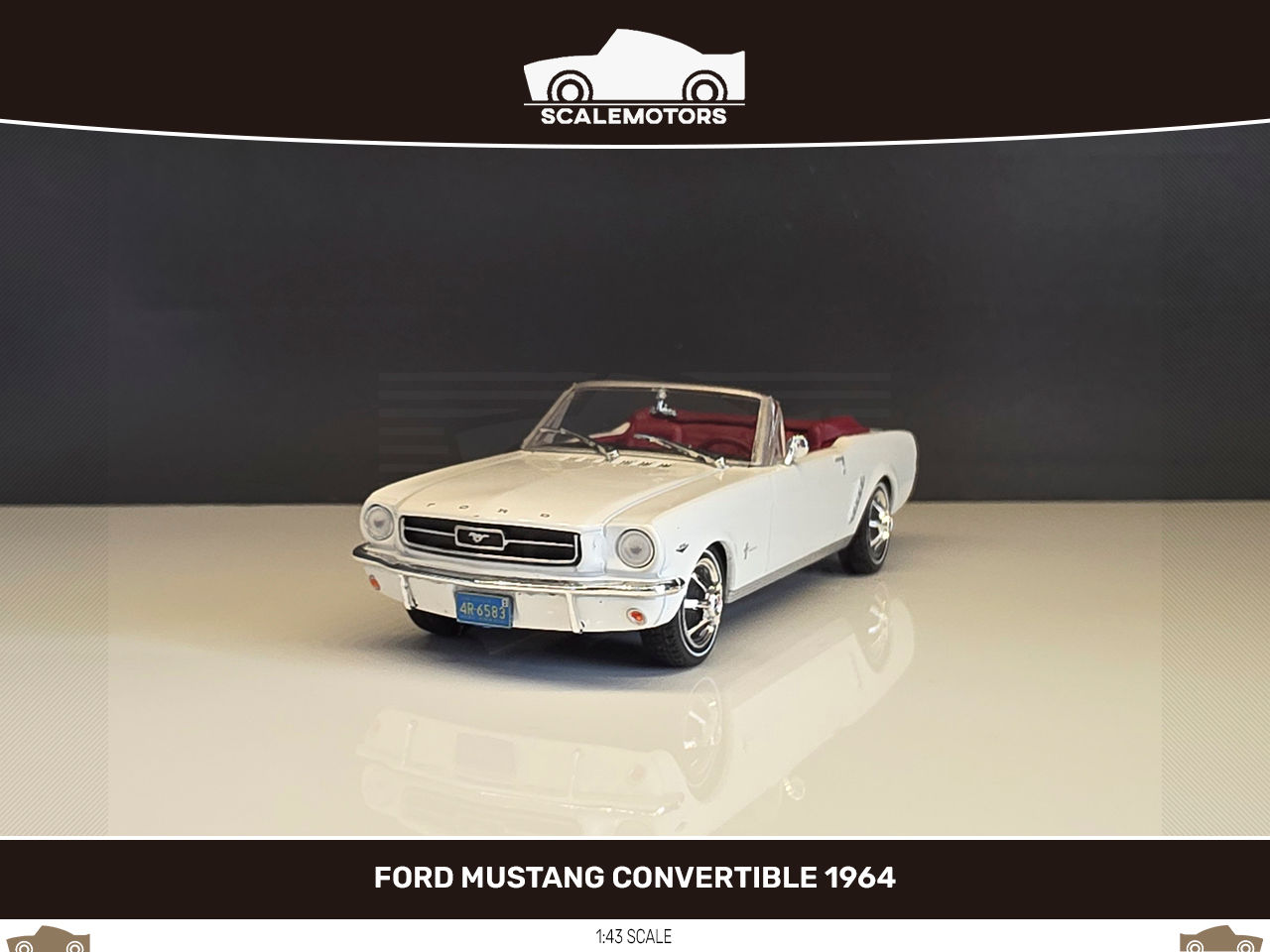 1:43 Ford Mustang Convertible 1964