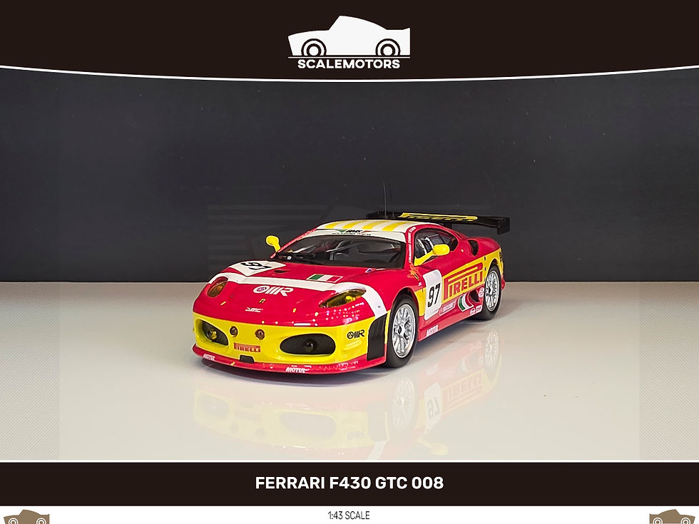 Miniatura: 1:43 Ferrari F430 GTC #97 24h Le Mans F. Babini, M. Malucelli, P. Ruberti 2008