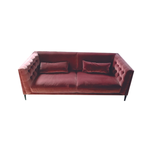 SOFA MARIANA 3 PERSONAS COLOR SALMON