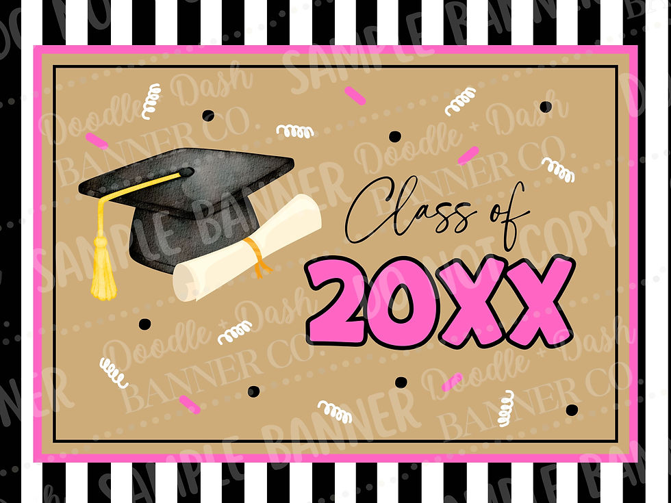 Thumbnail: Girl Graduation Banner Template Set