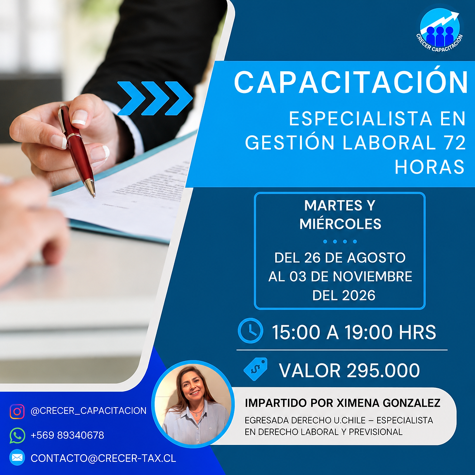 "Especialista en Gestión Laboral 72 Horas"