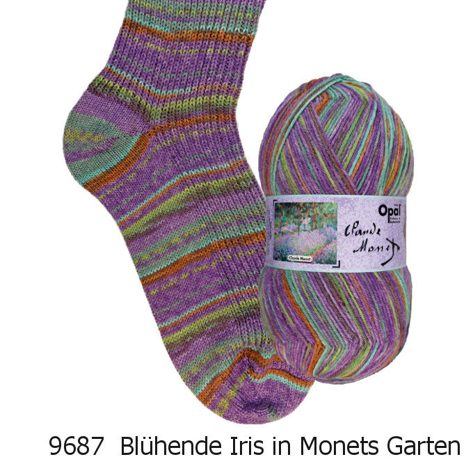 Miniaturbild: Opal Claude Monet 9687 Blühende Iris in Monets Garten