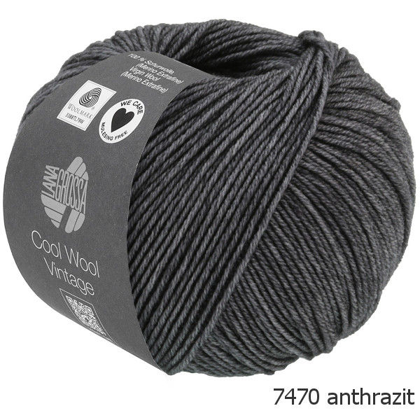 Miniaturbild: Cool Wool Vintage von Lana Grossa 7370 anthrazhit