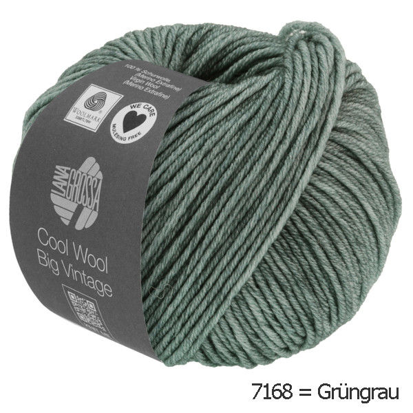 Miniaturbild: Cool Wool Big Vintage von Lana Grossa 7168 grüngrau