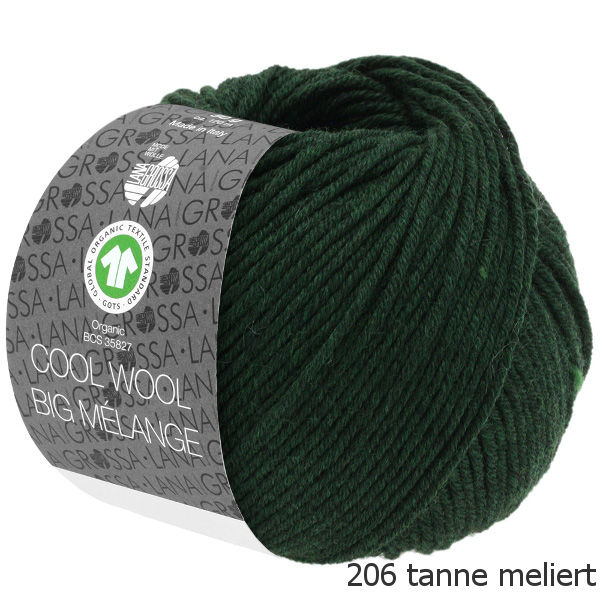Miniaturbild: Cool Wool Big Melange GOTS Fb. 206 tanne