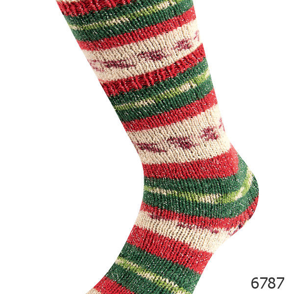 Miniaturbild: Meilenweit Christmas Lurex 4-fach 6787