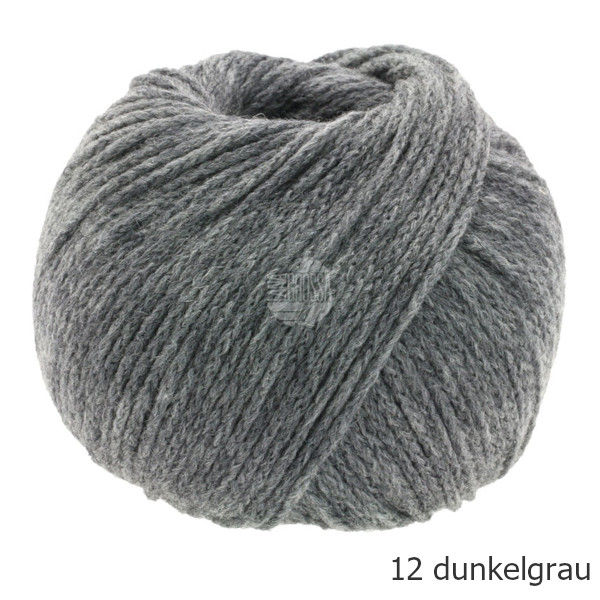 Miniaturbild: Cool Merino 12 dunkelgrau Lana Grossa Wolle