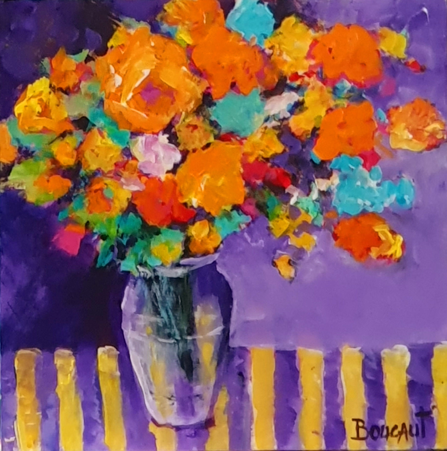 Floral #14 in Purple