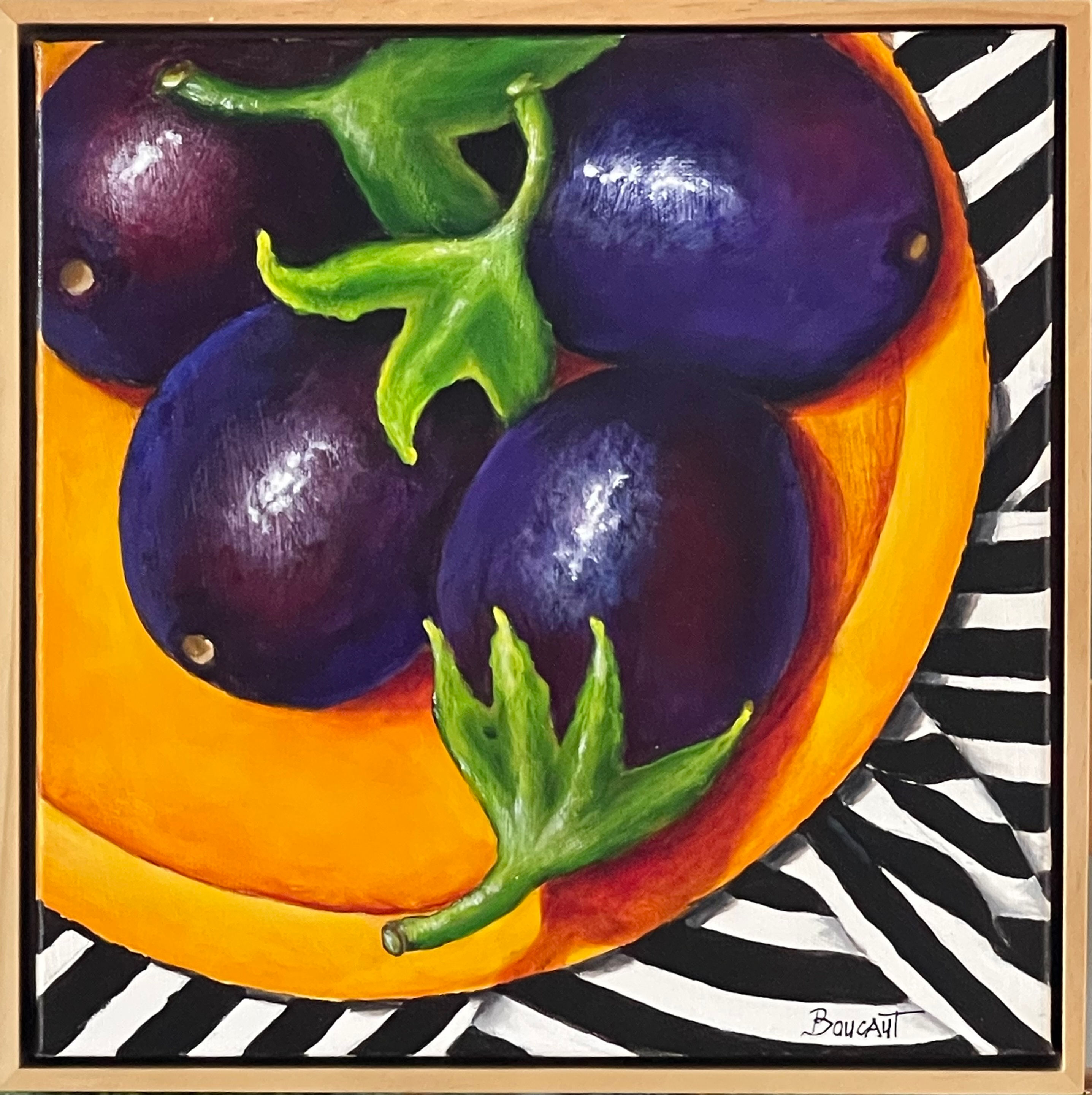 Sicilian Eggplant on Yellow.