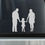 Thumbnail: family silhouette picture - mum, dad, daughter