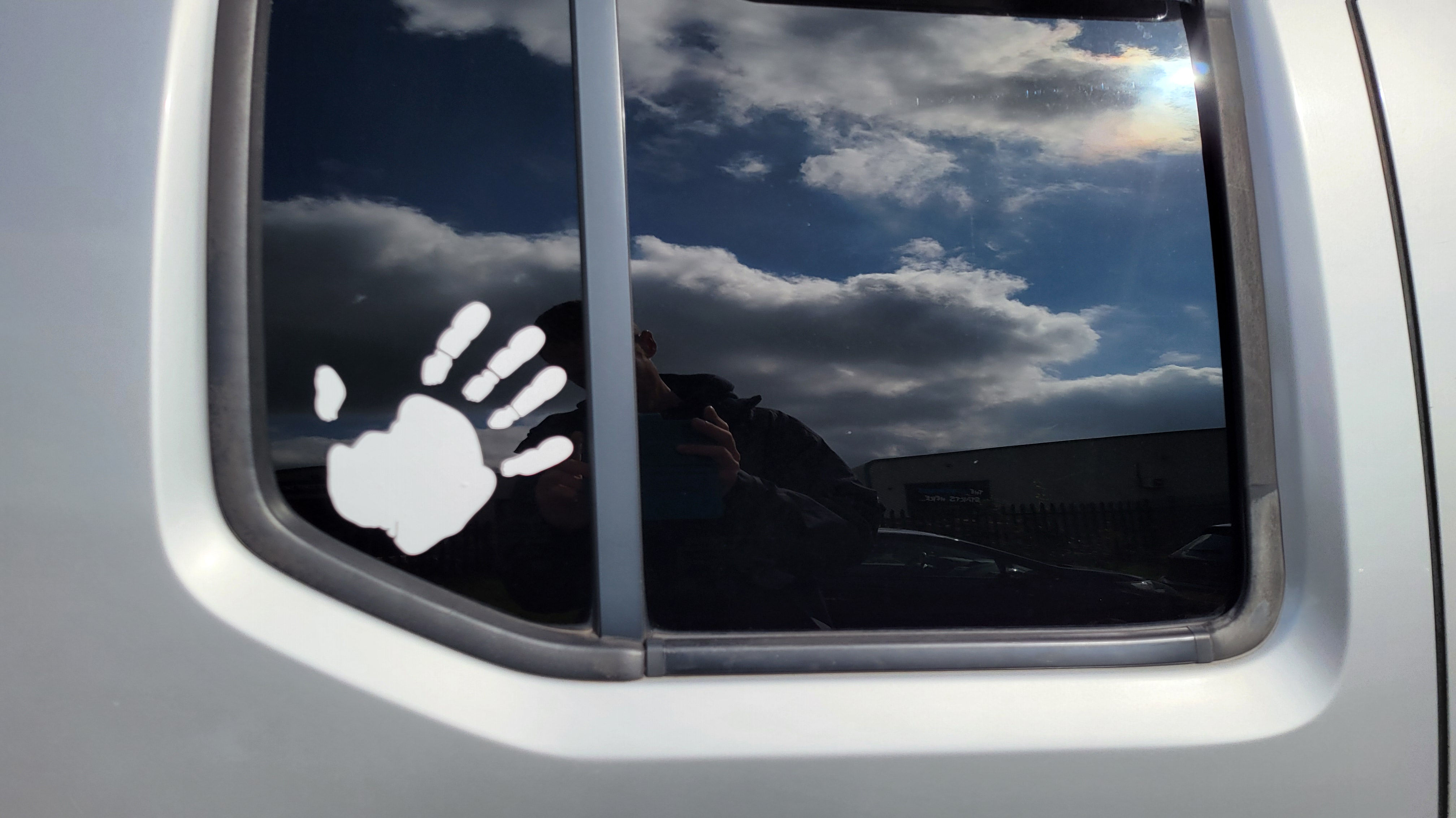 Hand print decal