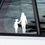 Thumbnail: Mother and daughter silhouette picture decal