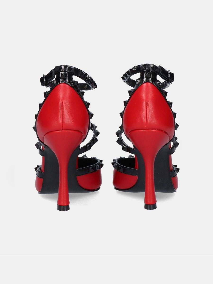 Miniatura: ZAPATO TACÓN ANGELIA EXE RED BLACK