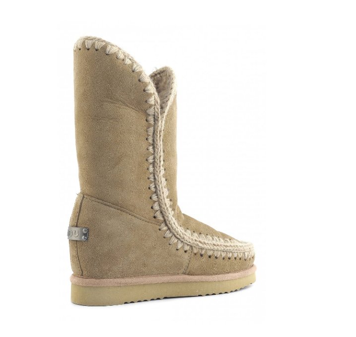 Bota Mou eskimo wedge tall camel | Gala Look