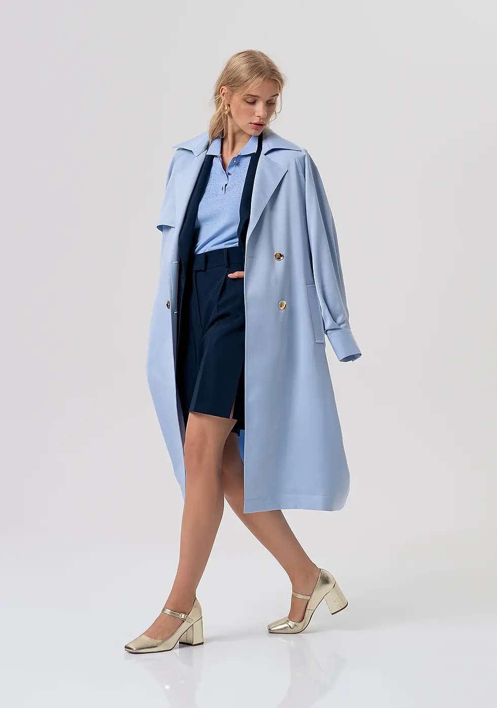 Miniatura: Chaqueta blazer Fracomina de corte regular y botonadura sencilla