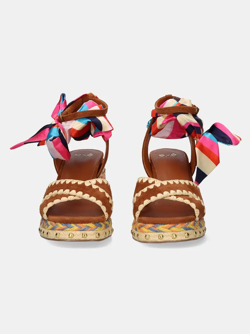Miniatura: Sandalias Exe multicolor pañuelo al tobillo