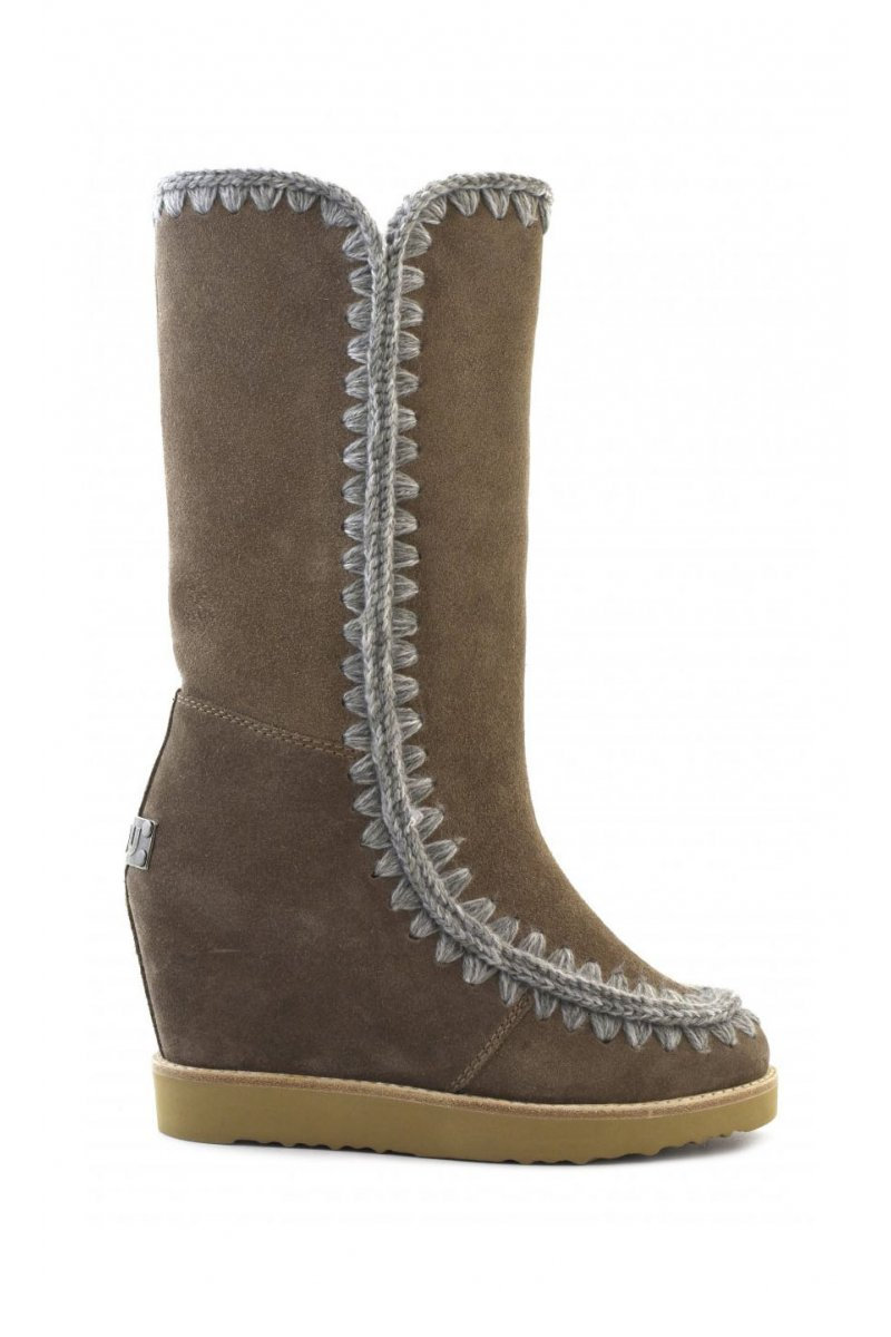 Botas MOU Eskimo French Toe Tall dark stone | Gala Look