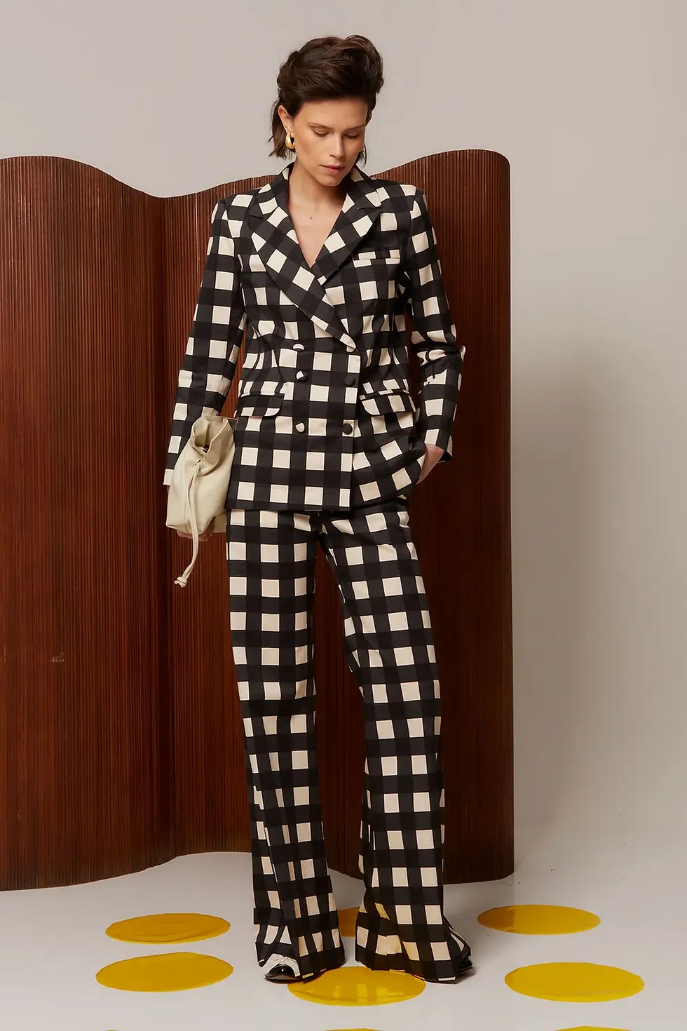 Miniatura: BLAZER COOSY GARAI BLANCO/NEGRO
