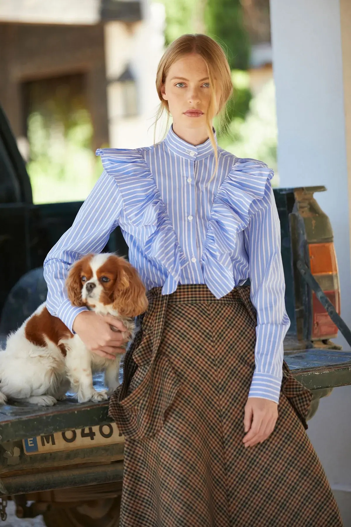 CAMISA COOSY ARES RAYAS AZUL