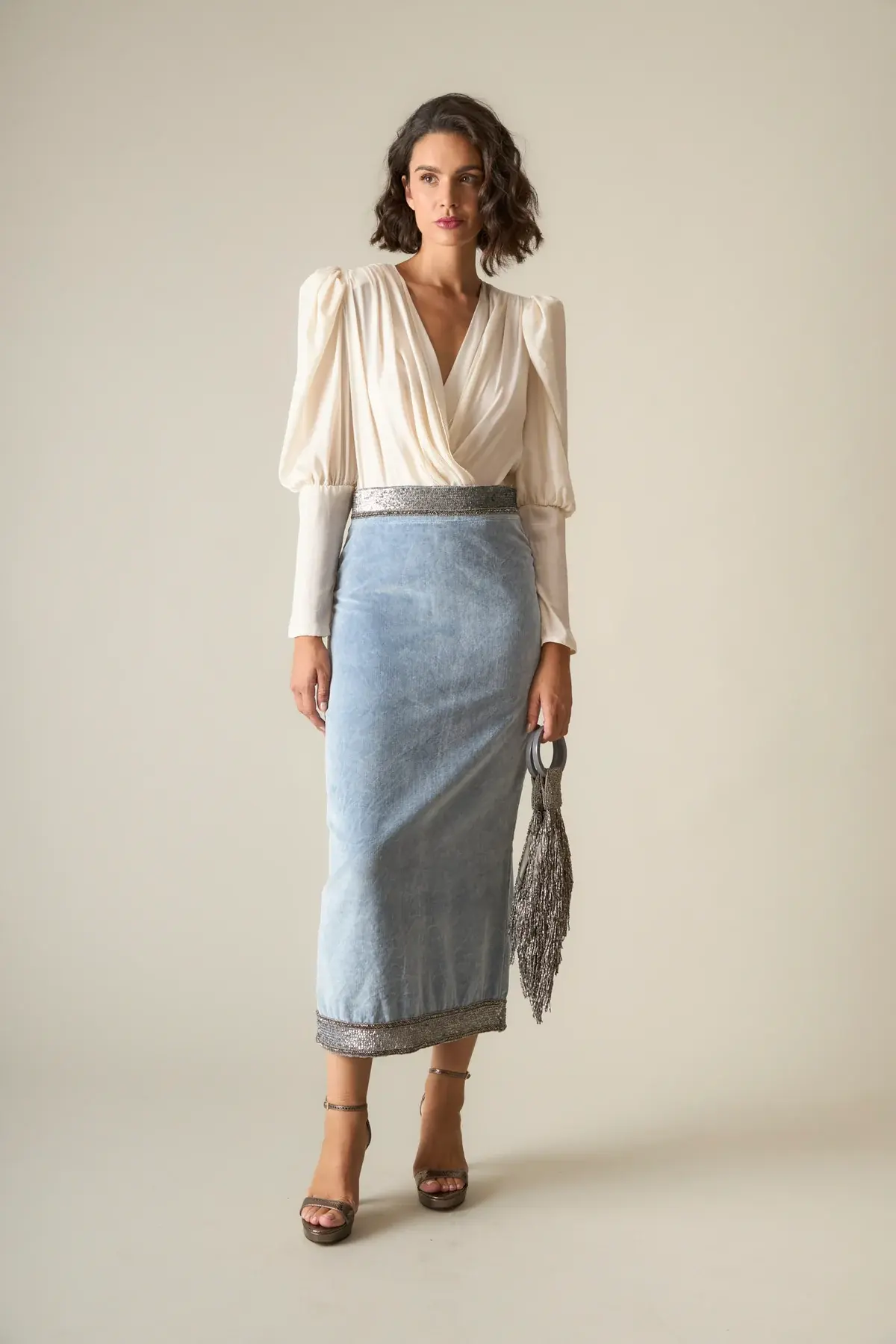 FALDA COOSY LAGO CELESTE