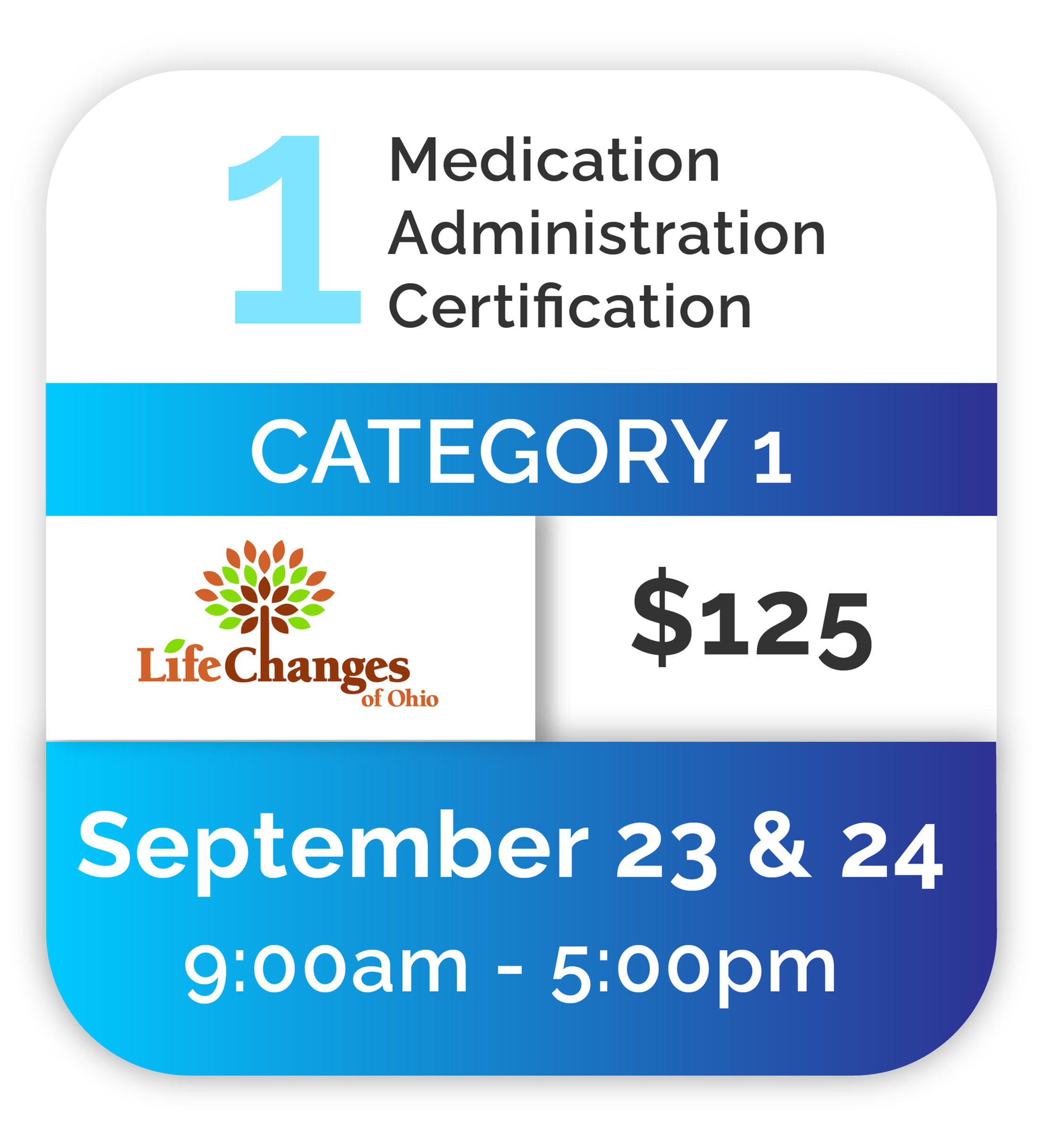 Med Admin 1- September 23 & 24