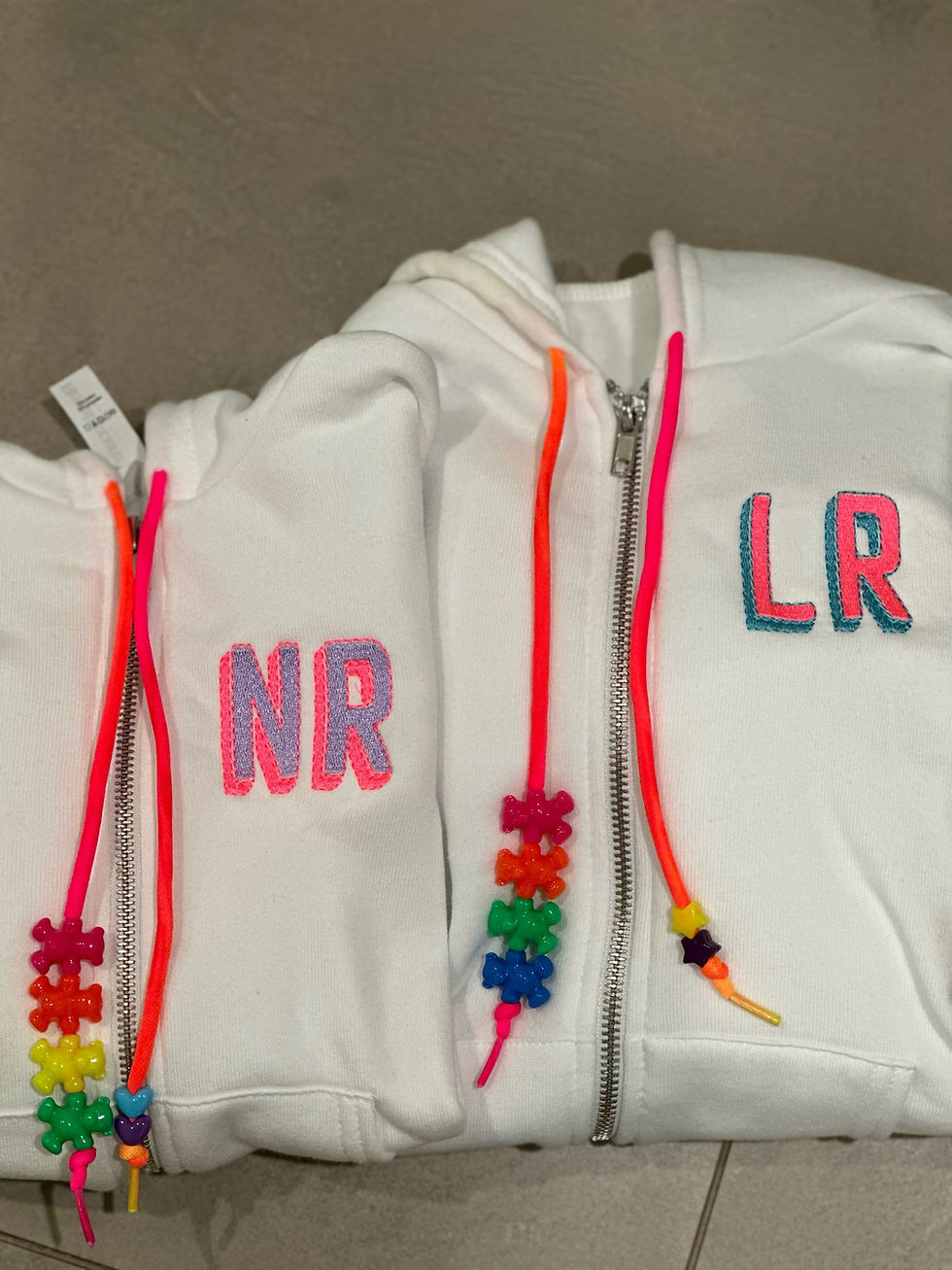 Thumbnail: 3D Block Initial Sweatshirt With Strings