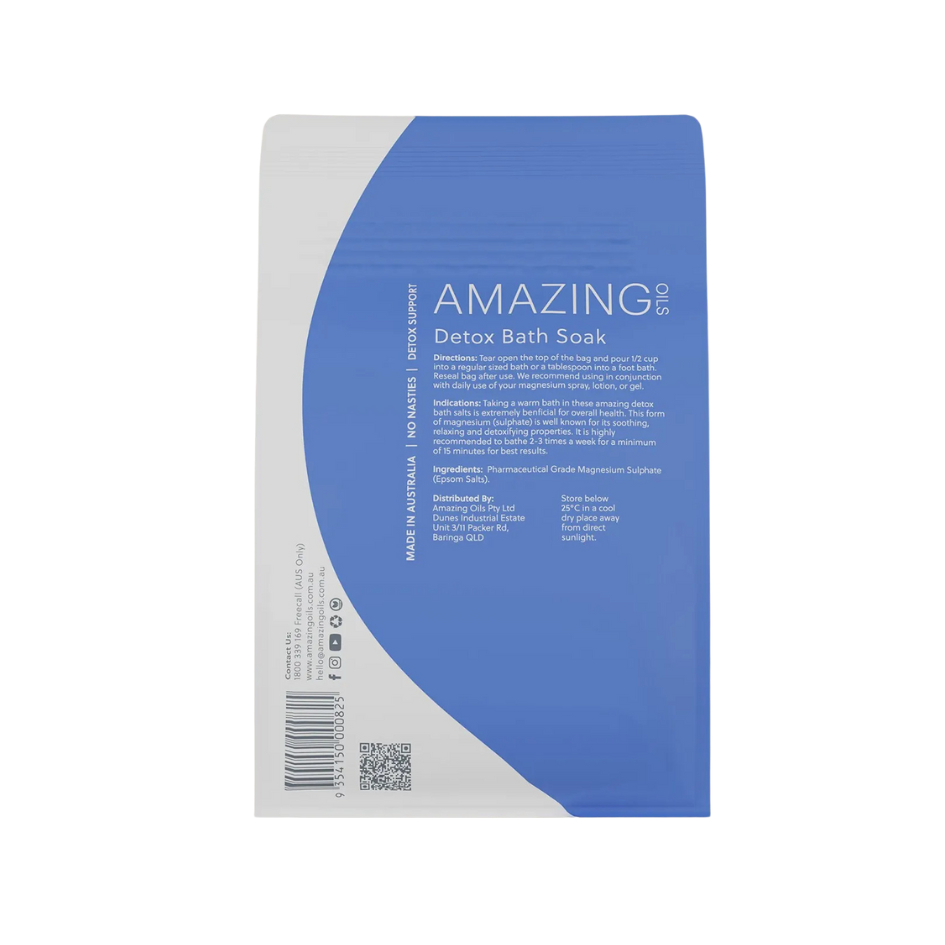 Amazing Oils Epsom Salts Detox Bath Soak Pure Magnesium Sulphate