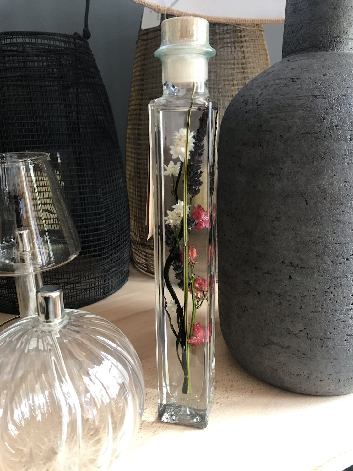 Flacon fleurs séchées 