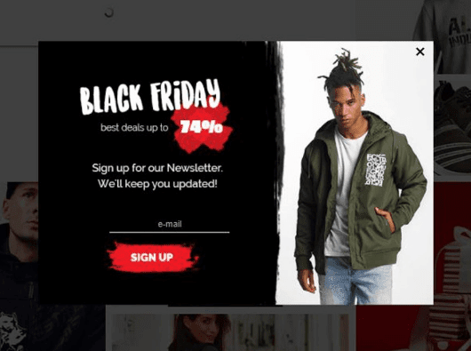 popup design