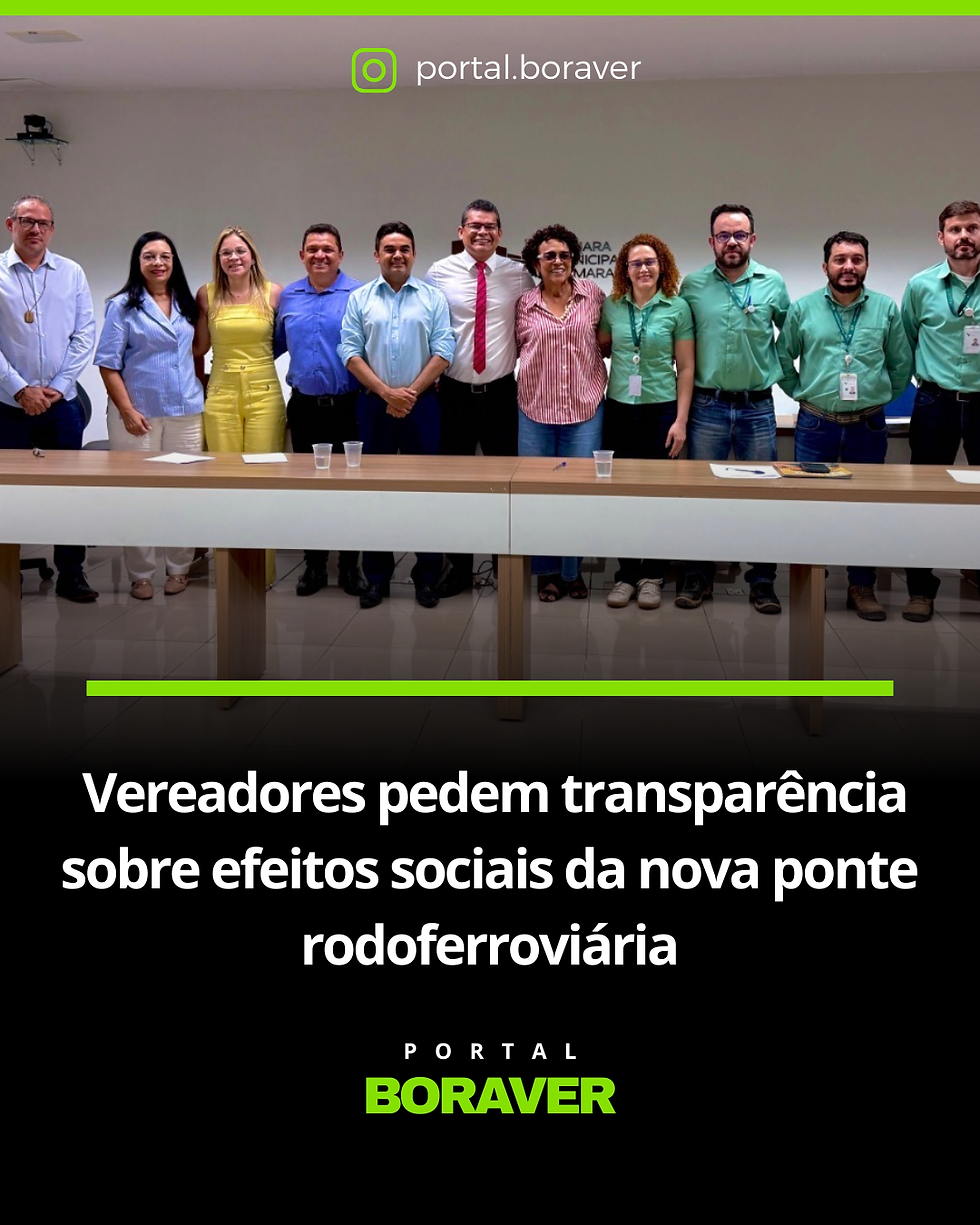 Vereadores pedem transparência sobre efeitos sociais da nova ponte rodoferroviária