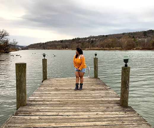 At lake shore