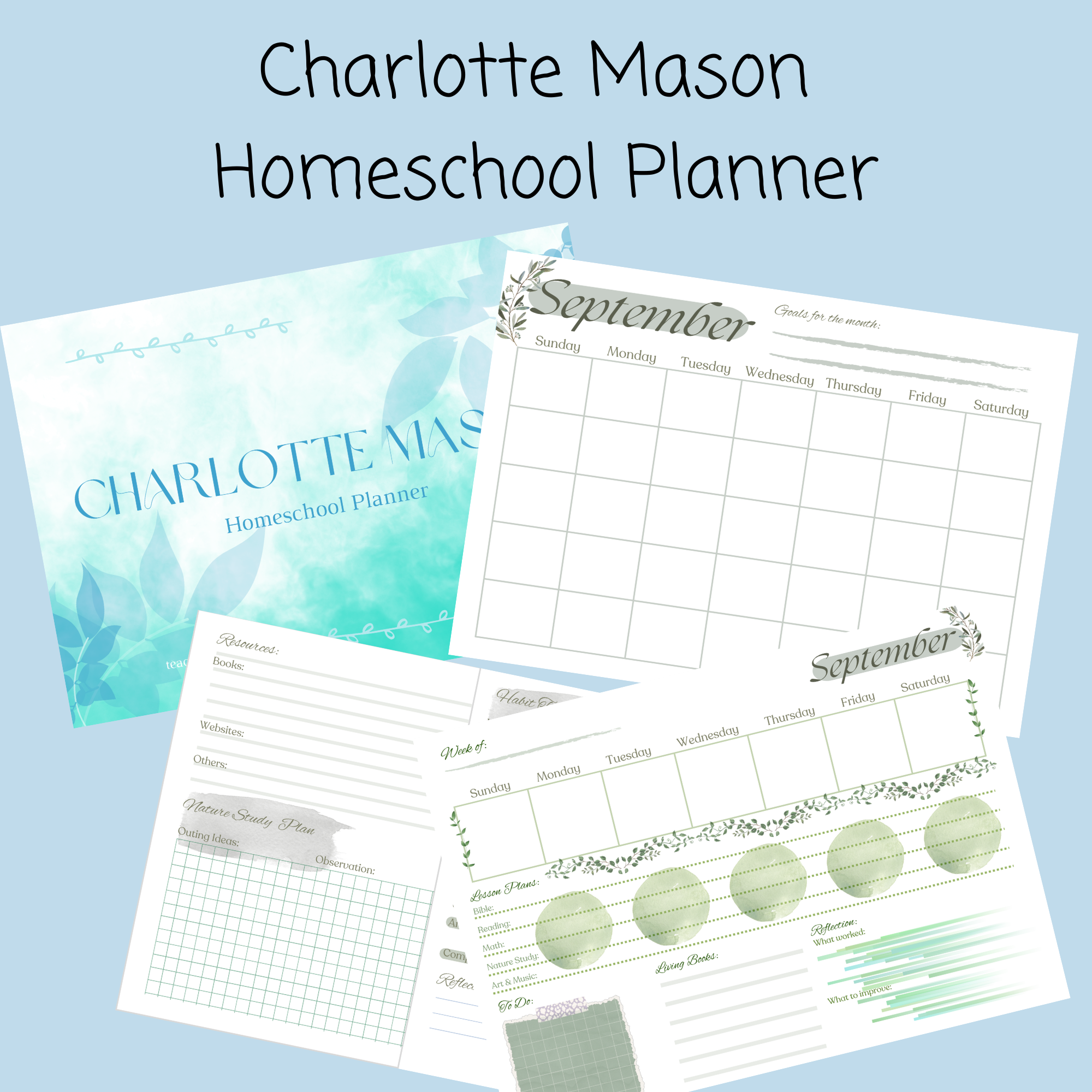 Charlotte Mason Homeschool Planner