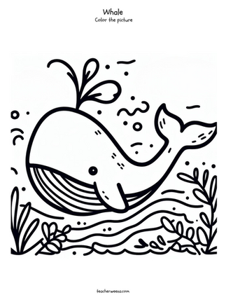 under the sea coloring page