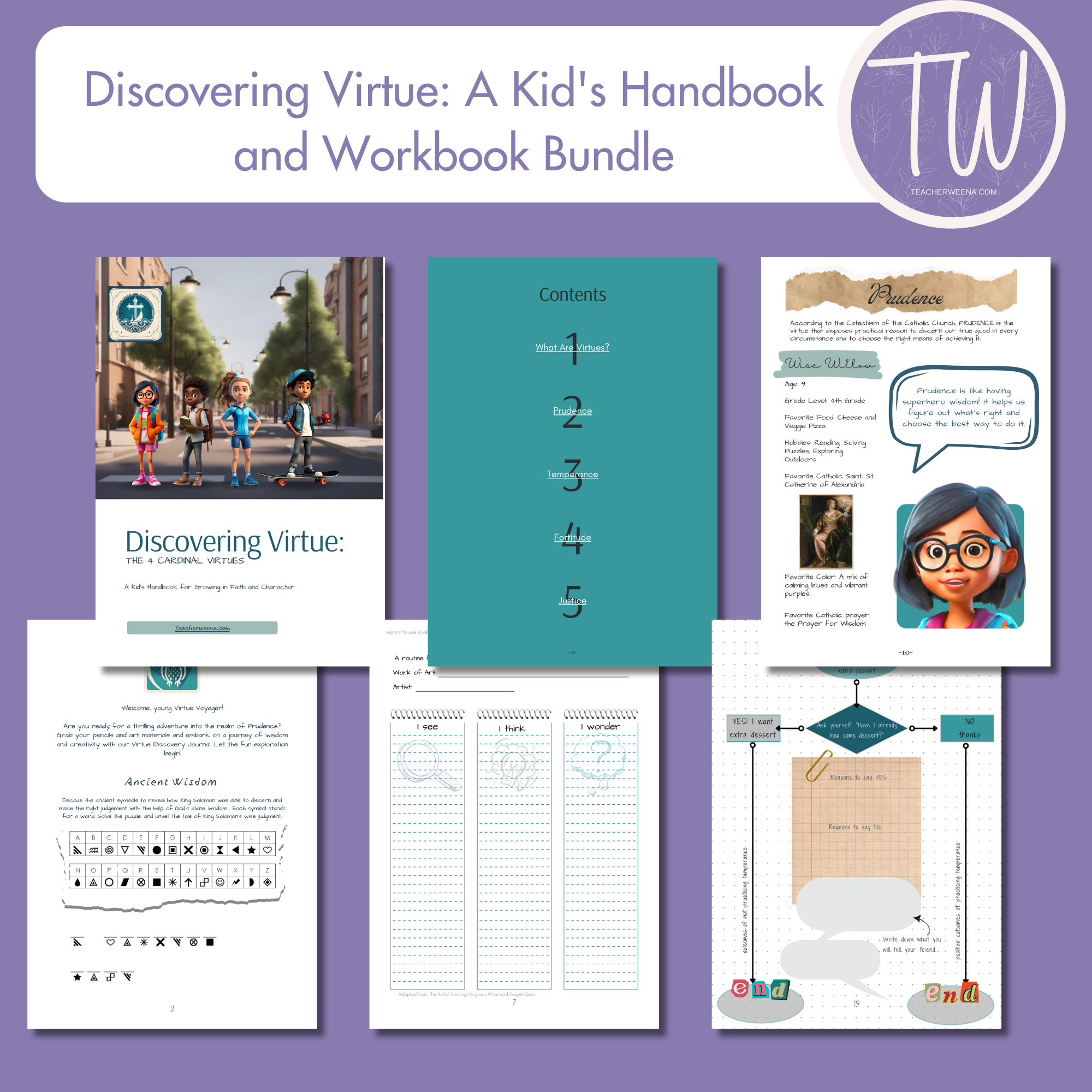 Discovering Virtue: A Kid's Handbook and Workbook Bundle