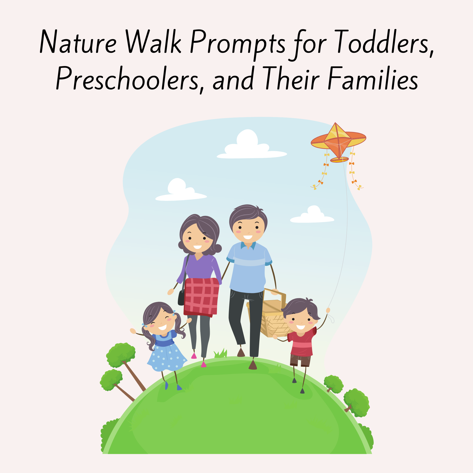 Nature Walk Prompts for Toddlers and Kids Printable