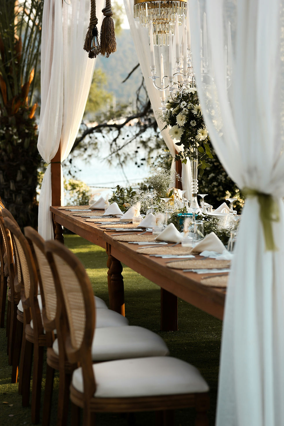 Luxury wedding reception details planned with thoughtful design.