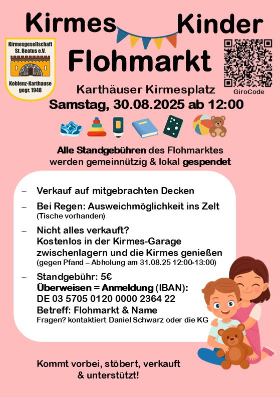 Kirmes 2025 Plakat Kinderflohmarkt
