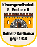 Logo der Kirmesgesellschaft: Löwentor auf der Karthause