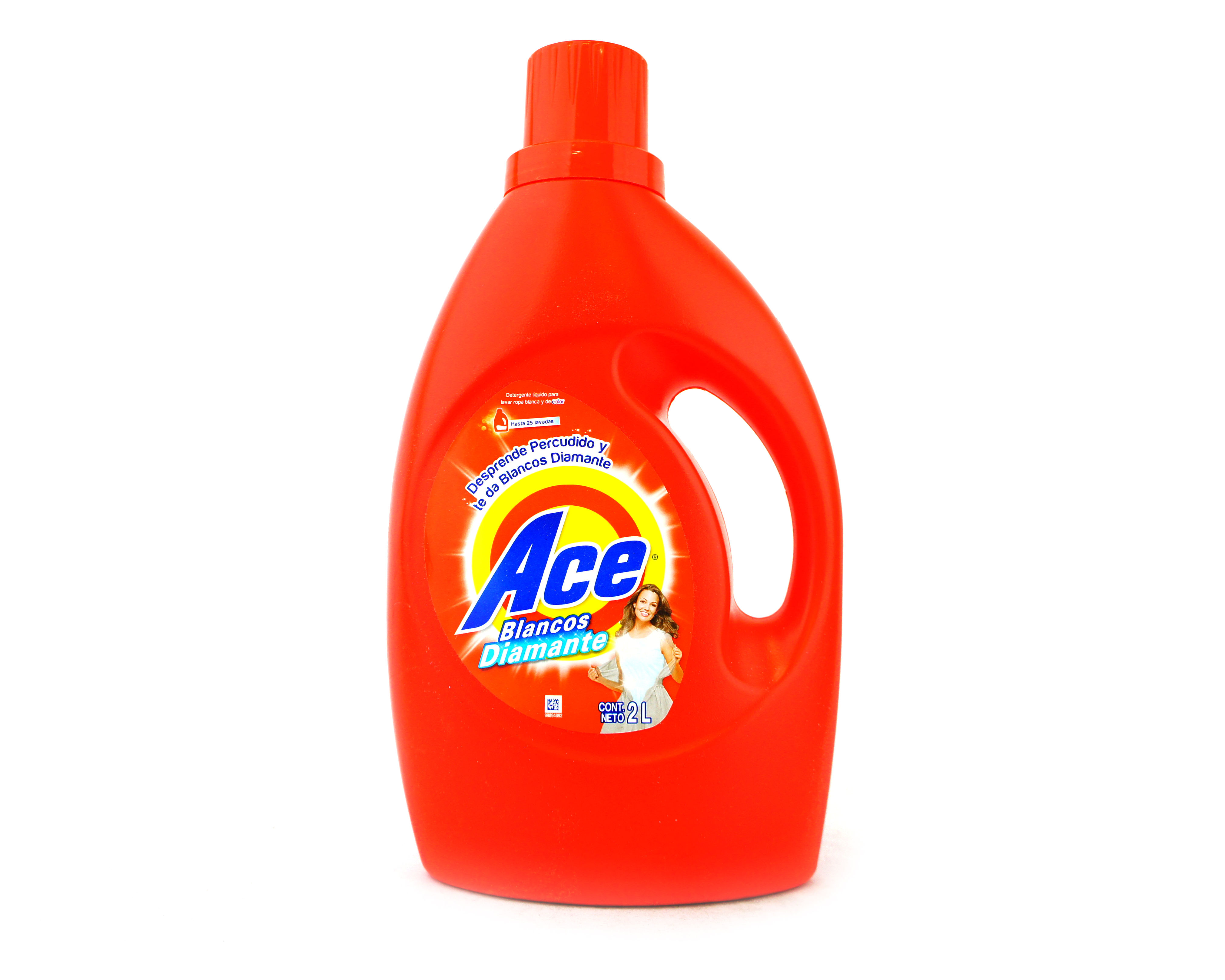 JABÓN LIQUIDO ACE, 2 LT CAJA. 12 PIEZAS