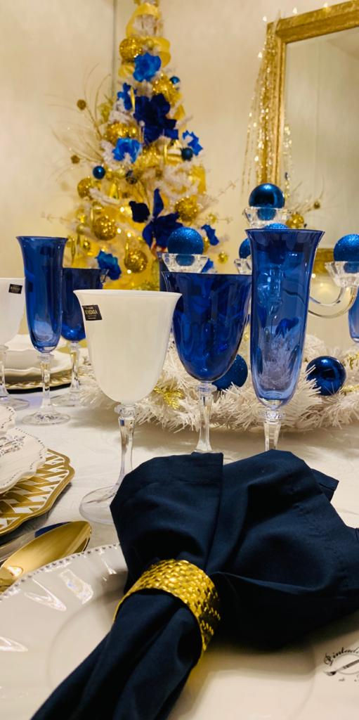 Miniatura: Conjunto c/ 4 guardanapos Munique  azul